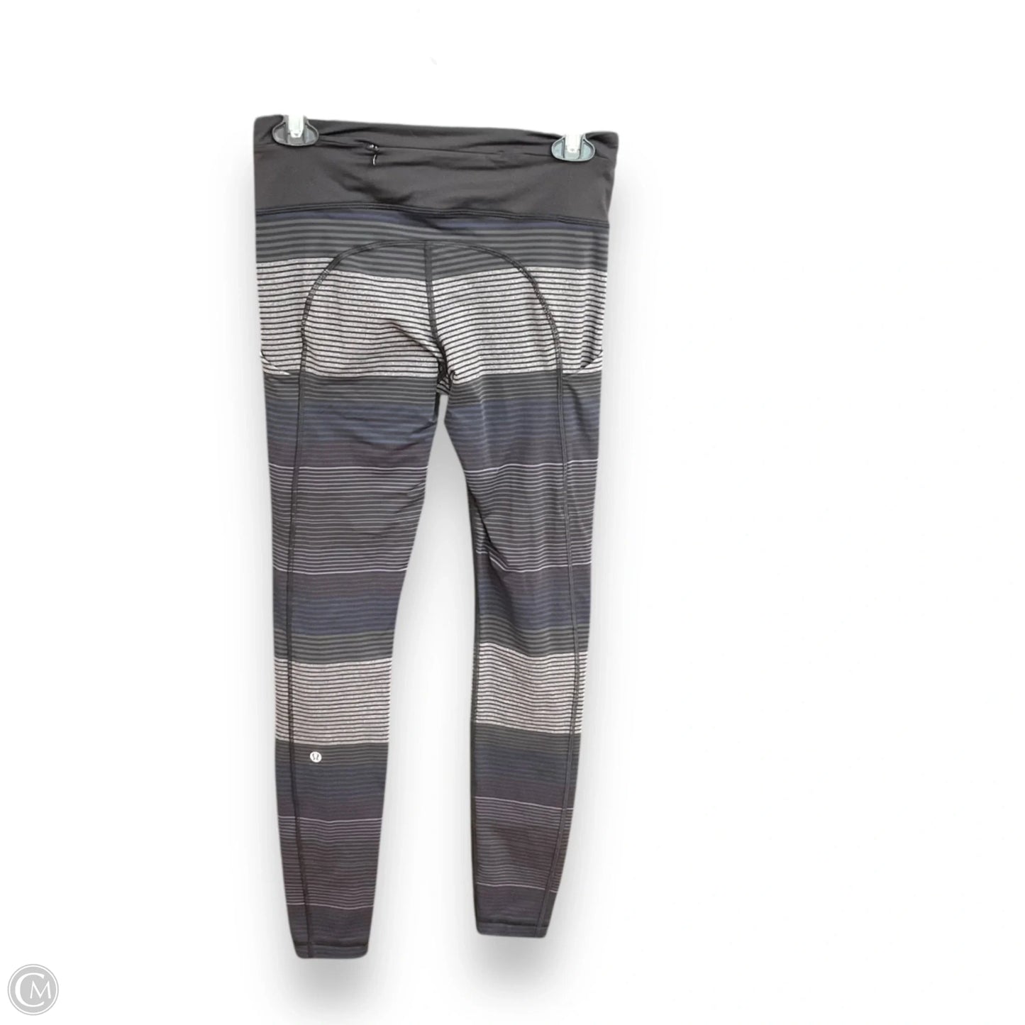 Athletic Leggings By Lululemon In Black & Blue, Size: 6