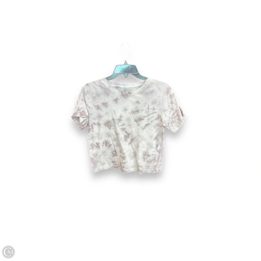 Athletic Top Short Sleeve By Athleta In Tie Dye Print, Size: S