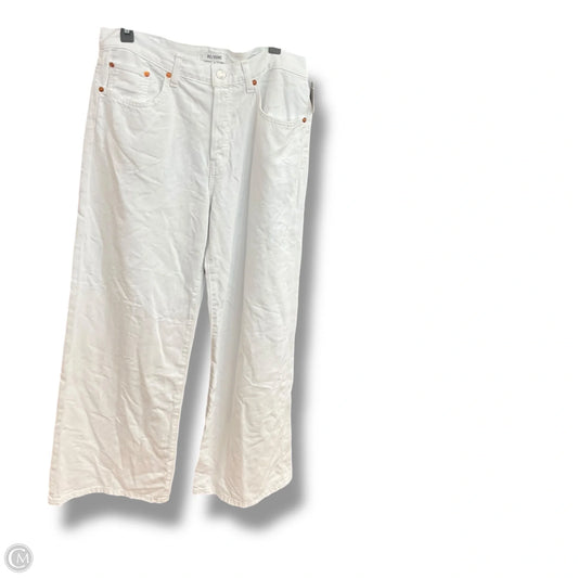 Pants Wide Leg By Re/Done In White, Size: 10