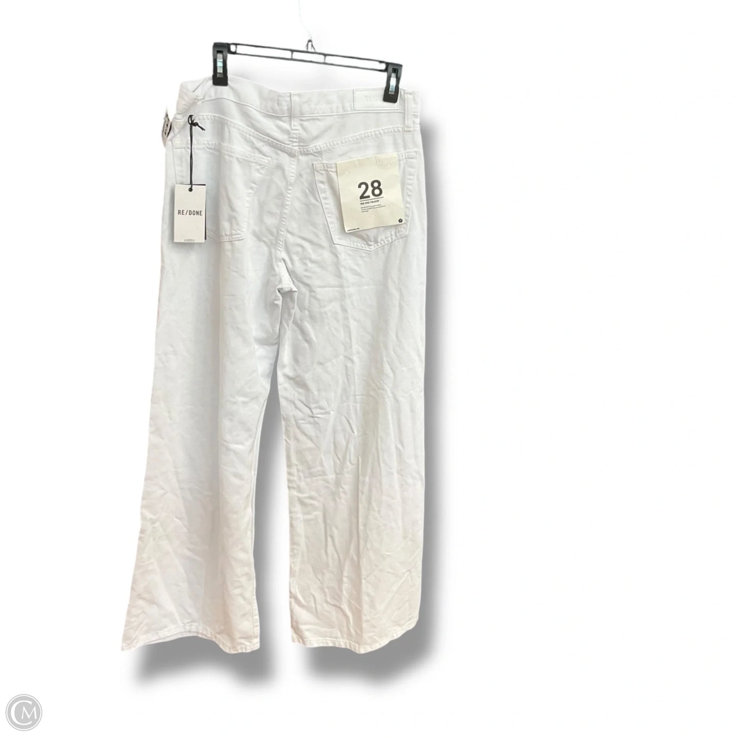 Pants Wide Leg By Re/Done In White, Size: 10