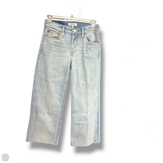 Jeans Wide Leg By Re/Done In Blue Denim, Size: 0