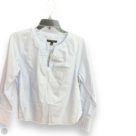 Top Long Sleeve By Banana Republic In Blue, Size: S