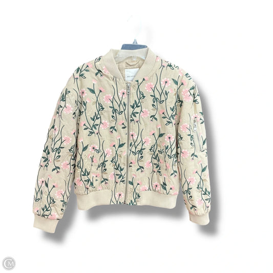 Jacket Puffer & Quilted By Avec Les Filles In Floral Print, Size: M