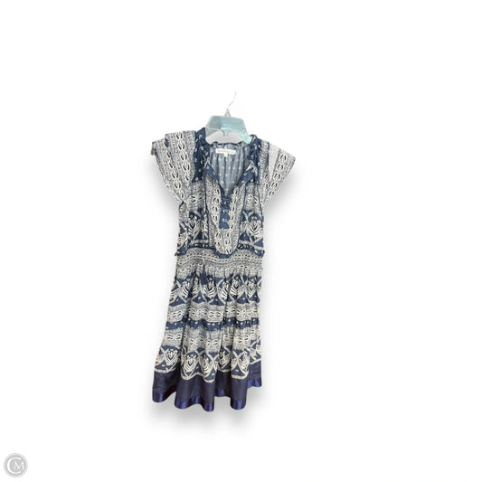 Dress Casual Short By Melissa Nepton In Blue & White, Size: Xs
