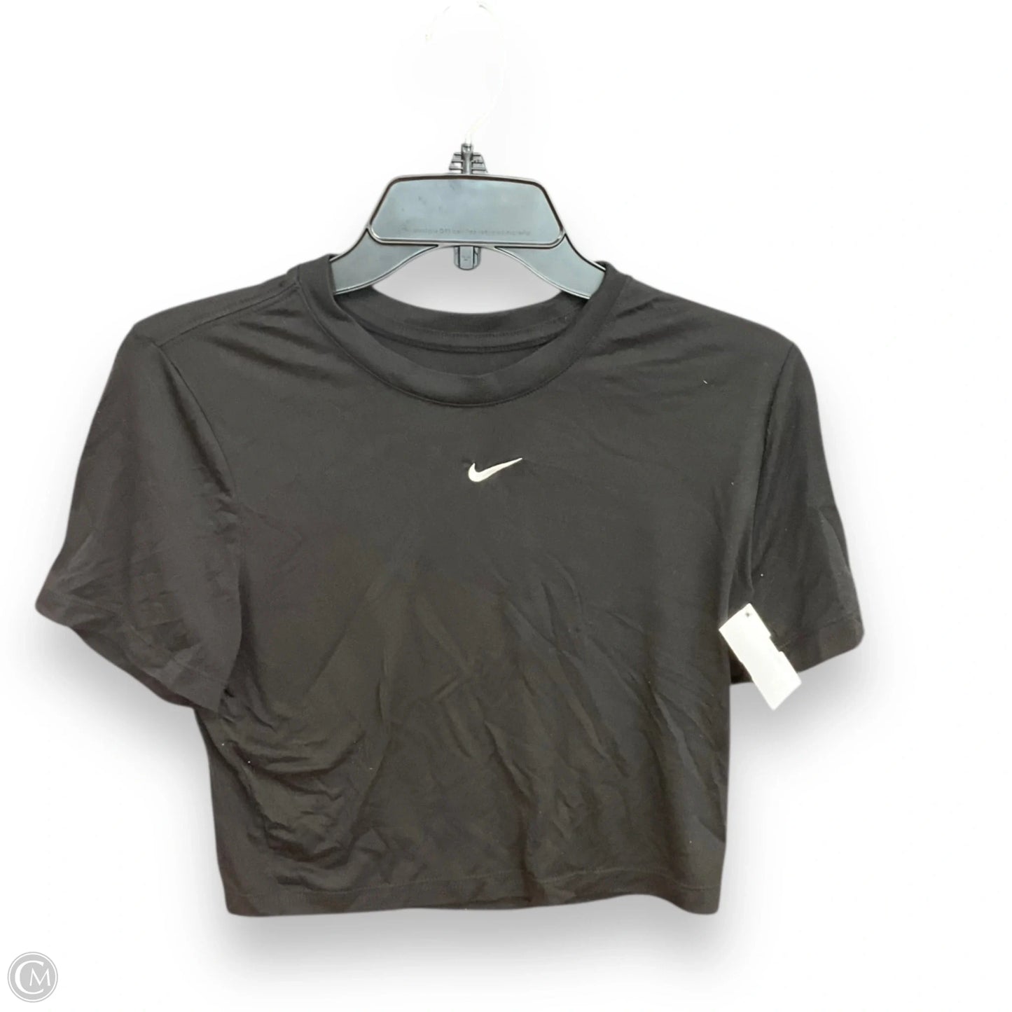 Athletic Top Short Sleeve By Nike Apparel In Black, Size: M
