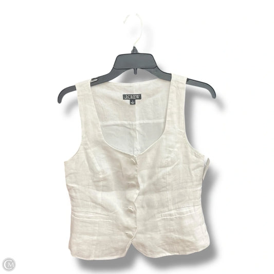 Top Sleeveless By J. Crew In White, Size: Xs