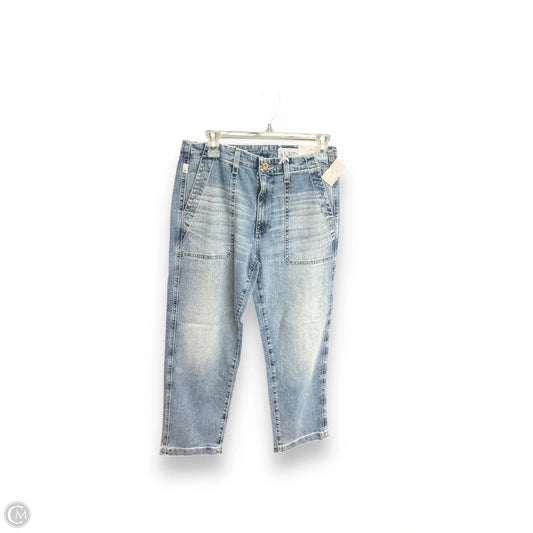 Jeans Cropped By Adriano Goldschmied In Blue Denim, Size: 2