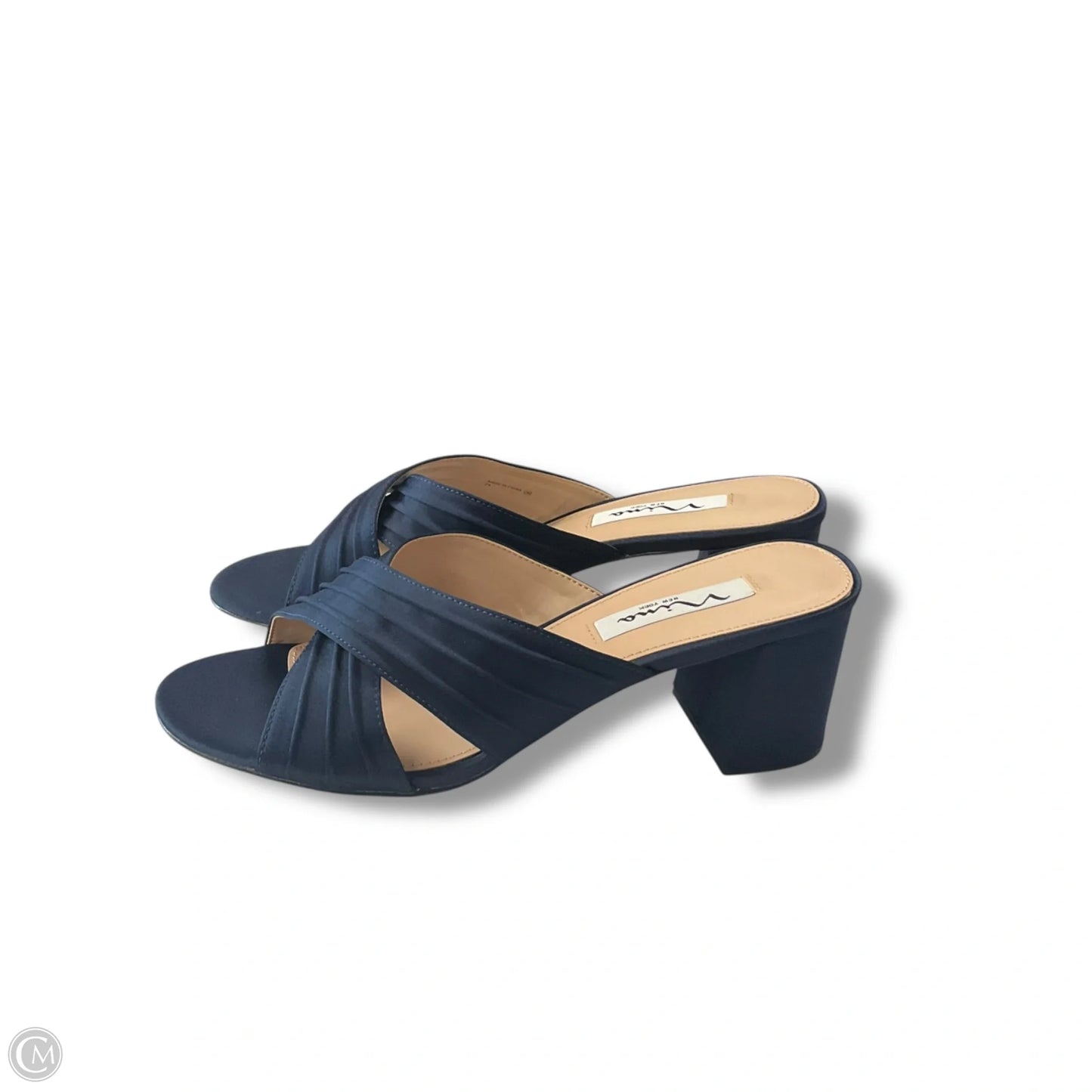 Shoes Heels Block By Nina In Navy, Size: 8.5