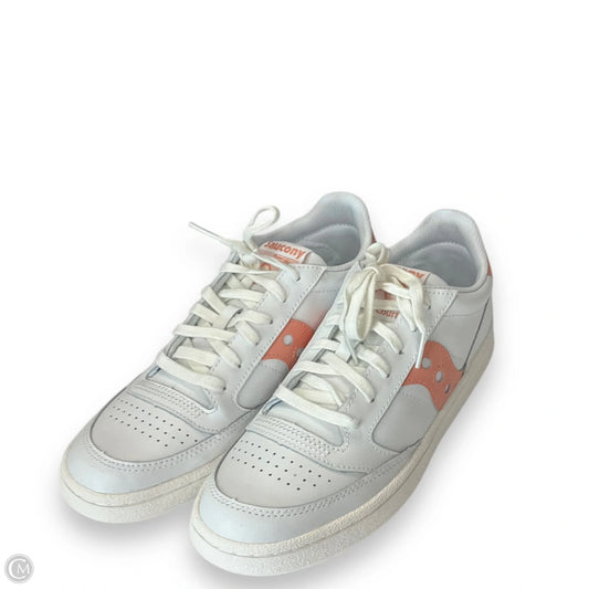 Shoes Sneakers By Saucony In Pink & White, Size: 8.5