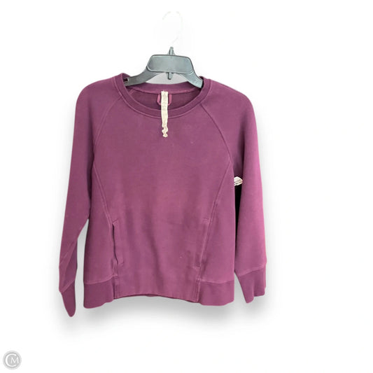 Athletic Top Long Sleeve Crewneck By Lululemon In Purple, Size: 6