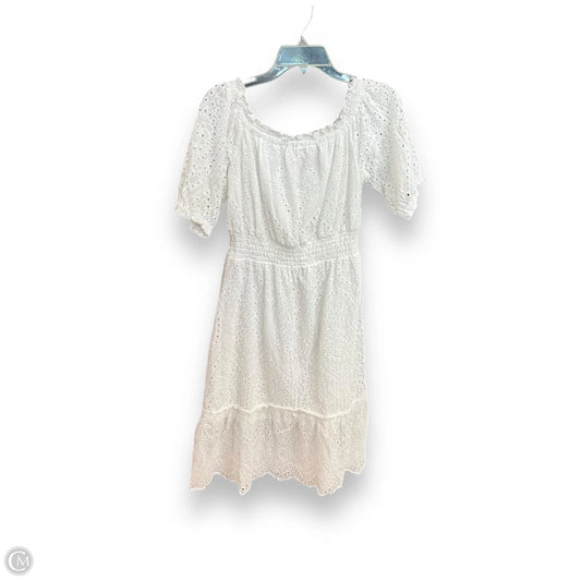 Dress Casual Midi By Betsey Johnson In White, Size: M