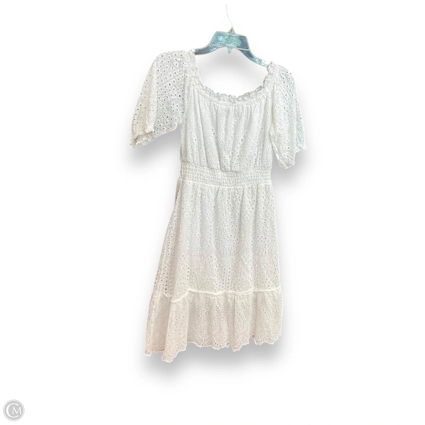 Dress Casual Midi By Betsey Johnson In White, Size: M