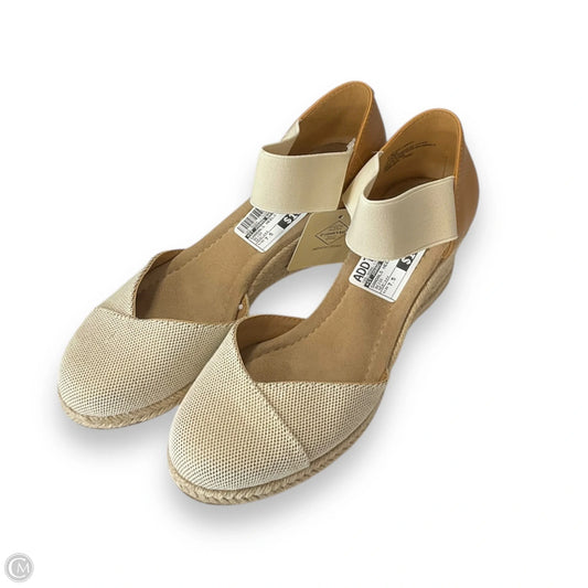 Sandals Heels Wedge By St Johns Bay In Beige, Size: 7.5