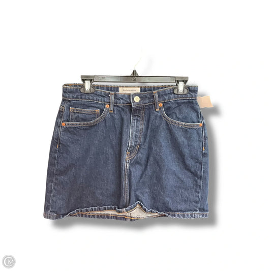 Skirt Mini & Short By Reformation In Blue Denim, Size: 8