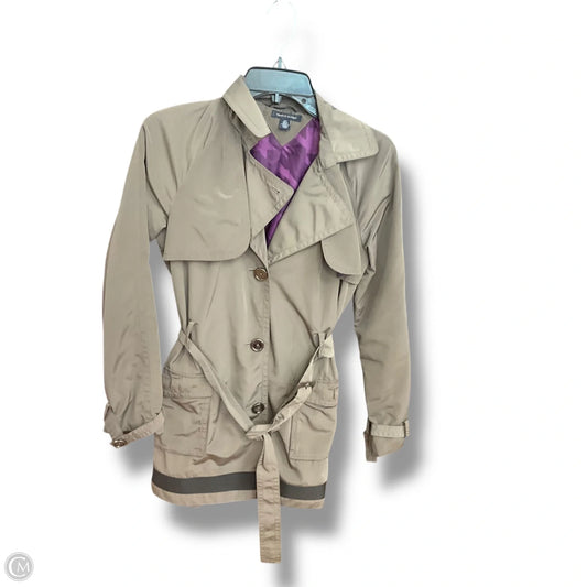 Coat Trench Coat By Tommy Hilfiger In Taupe, Size: S