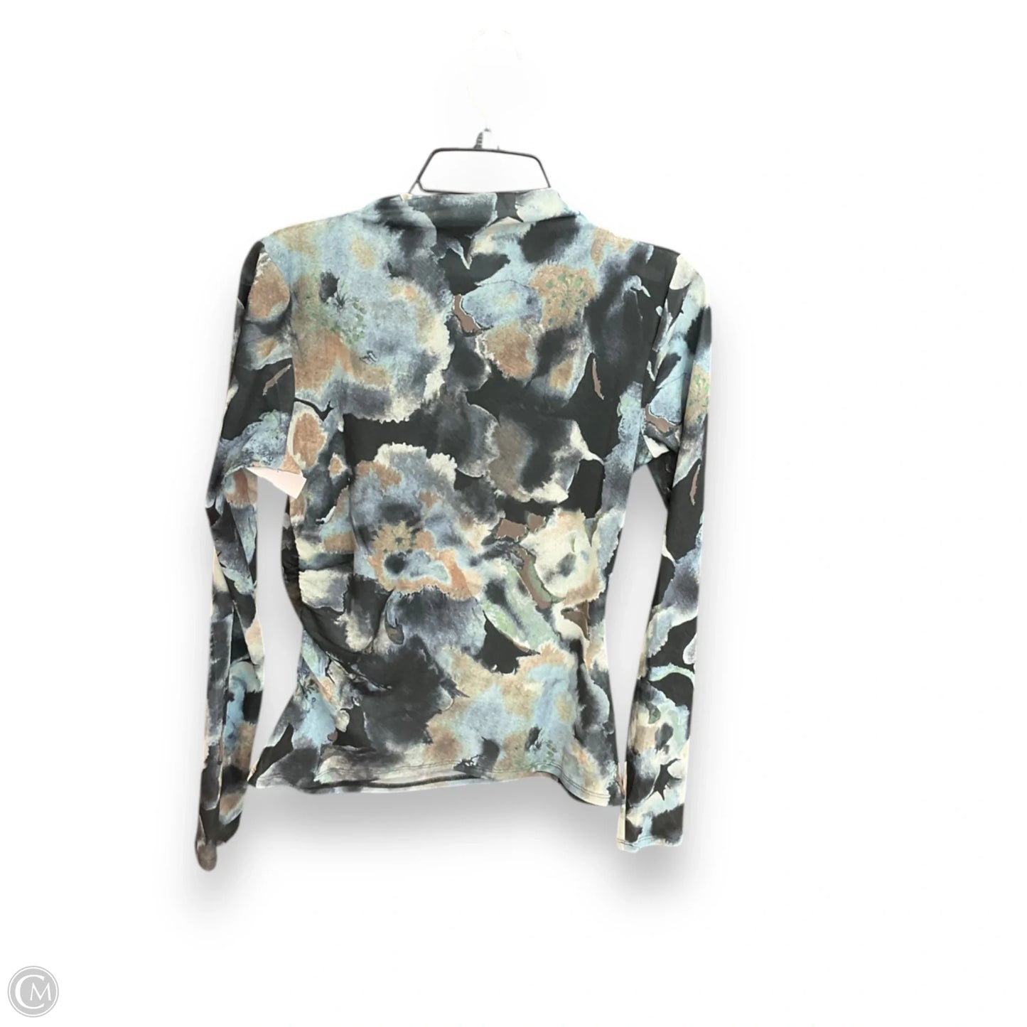 Top Long Sleeve By Rails In Black & Green, Size: L