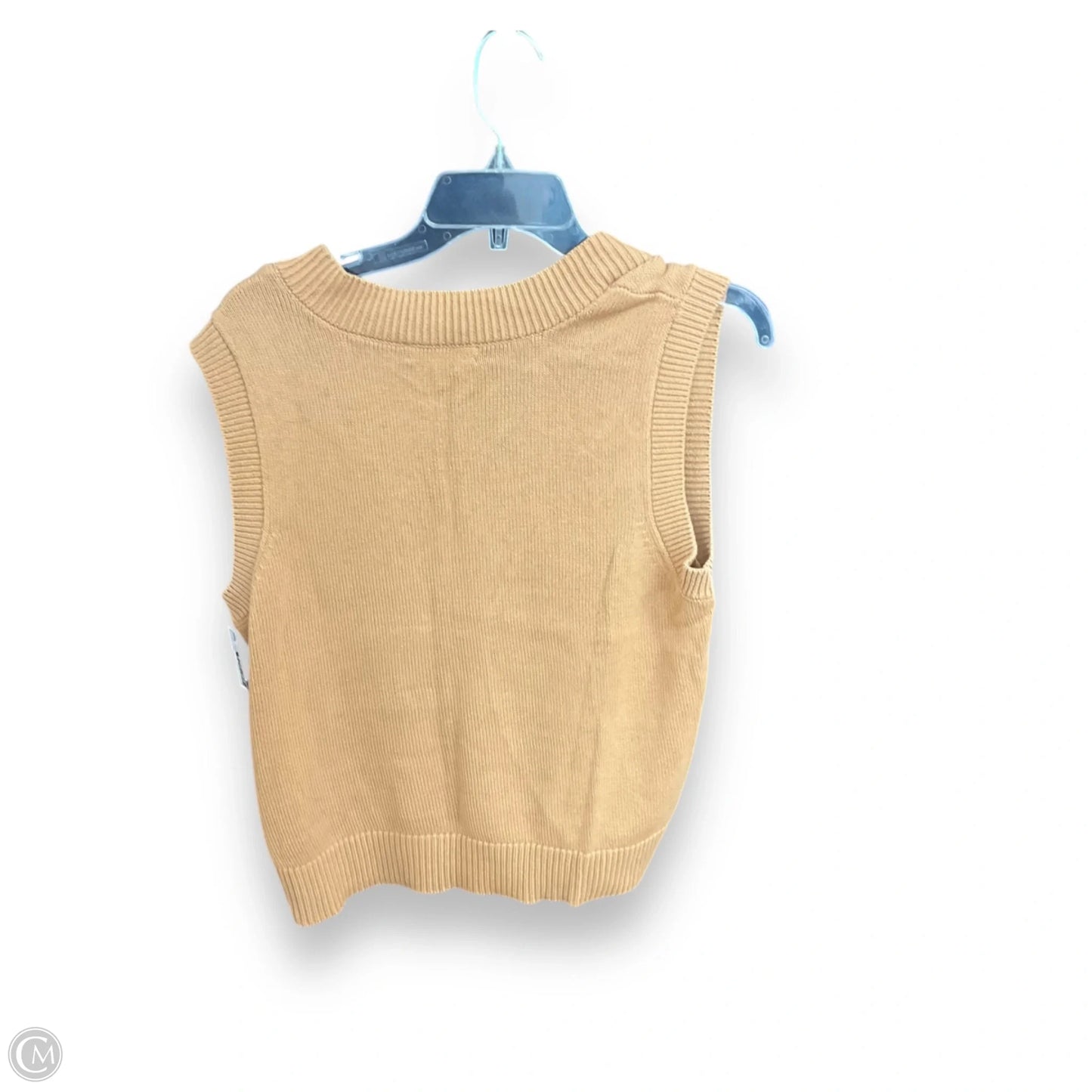 Vest Sweater By 525 In Tan, Size: S