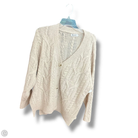 Sweater Cardigan By Vernacular In Cream, Size: M