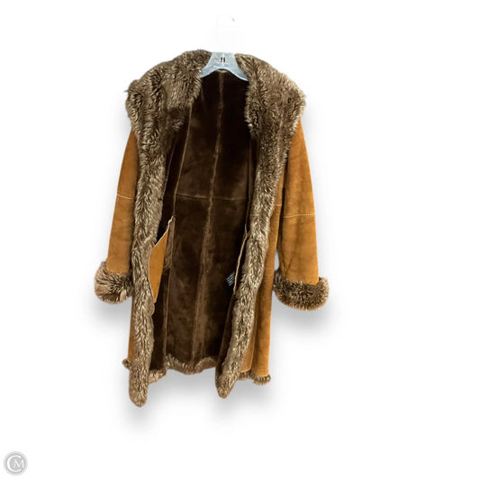 Coat Leather By Marvin Richards In Brown, Size: S