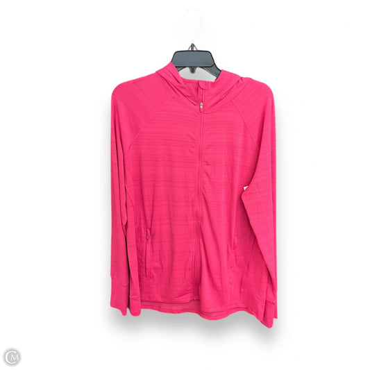Athletic Jacket By Athleta In Pink, Size: 1x