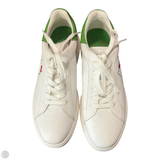 Shoes Designer By Kate Spade In Green & White, Size: 10