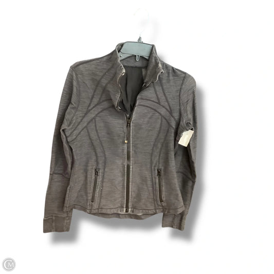 Athletic Jacket By Lululemon In Black, Size: 10