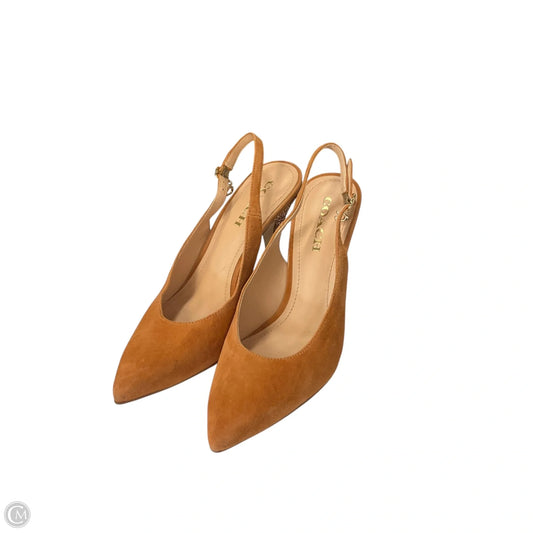 Shoes Designer By Coach In Tan, Size: 8.5