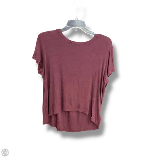 Athletic Top Short Sleeve By Athleta In Red, Size: Xs