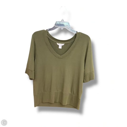 Athletic Top Short Sleeve By Athleta In Green, Size: M