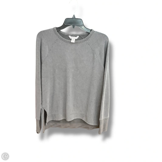 Athletic Top Long Sleeve Crewneck By Athleta In Grey, Size: S