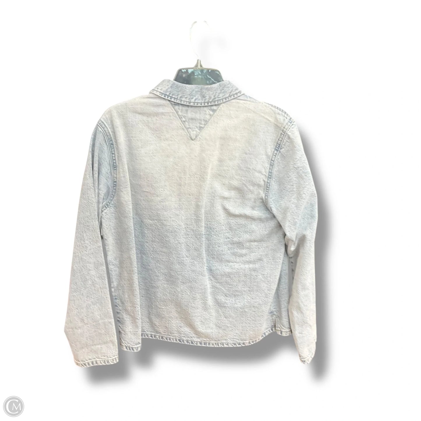 Top Long Sleeve By Tommy Hilfiger In Blue Denim, Size: S