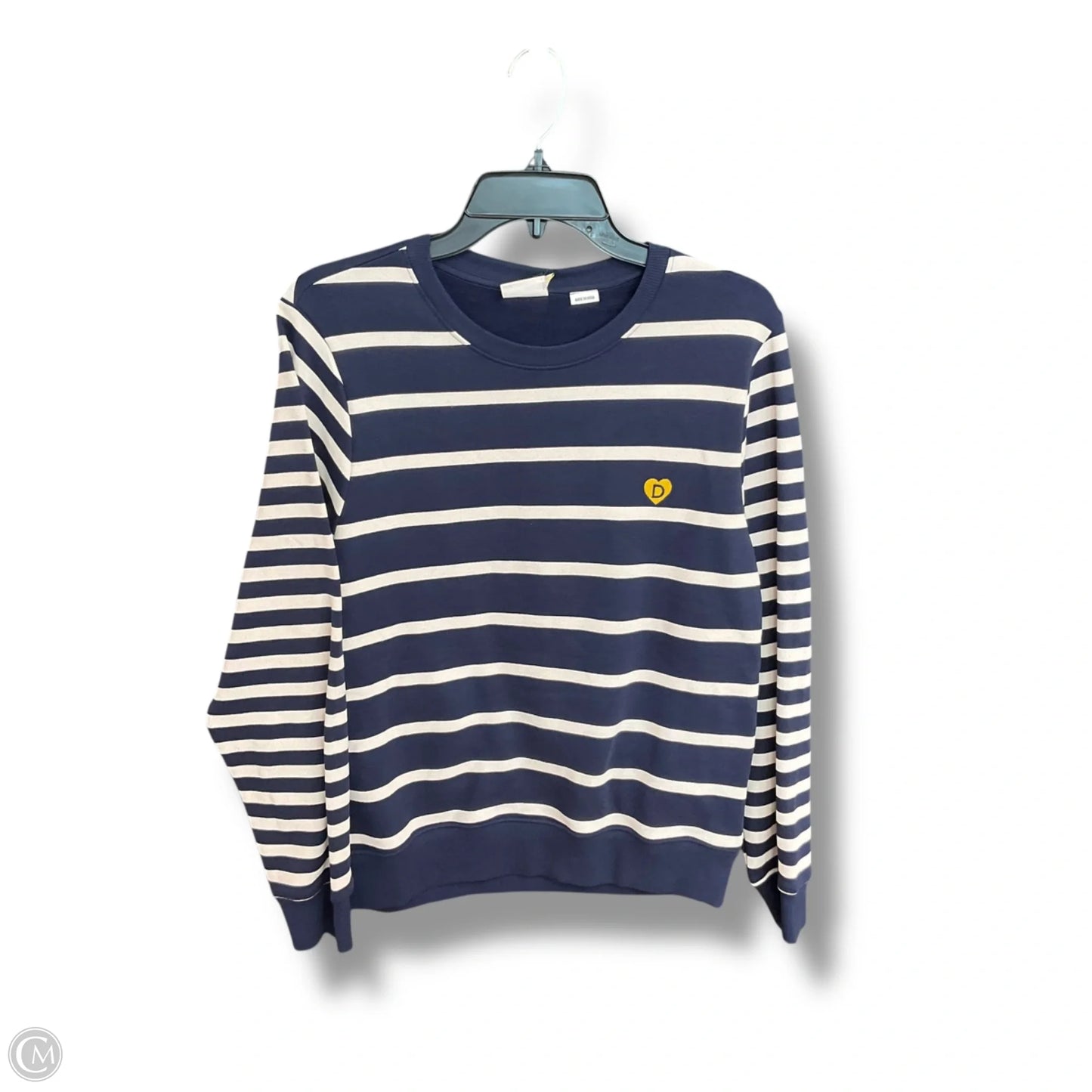 Top Long Sleeve By Desigual In Striped Pattern, Size: S