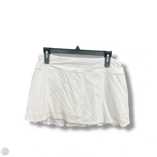 Athletic Skort By Lululemon In White, Size: 10