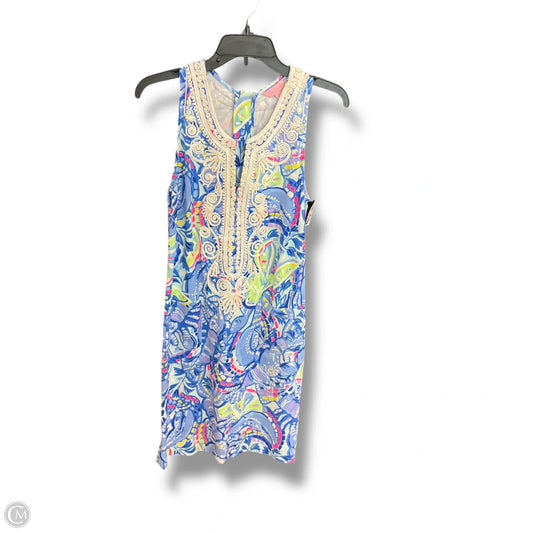 Dress Designer By Lilly Pulitzer In Blue & White, Size: S