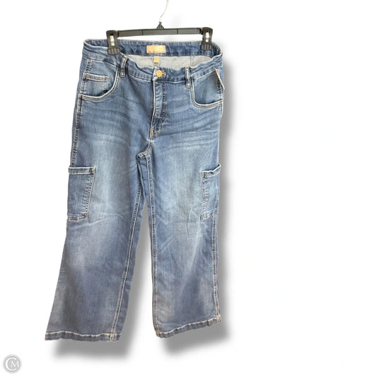 Jeans Wide Leg By Kut In Blue Denim, Size: 10