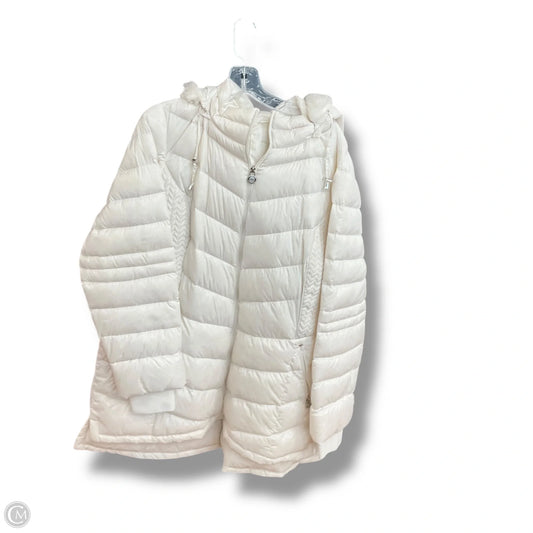 Coat Puffer & Quilted By Cme In Cream, Size: 2x