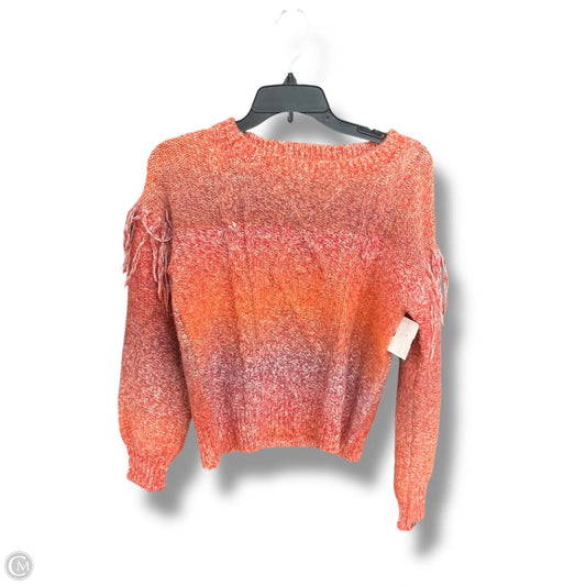 Sweater By Frye And Co In Orange & Red, Size: Xs