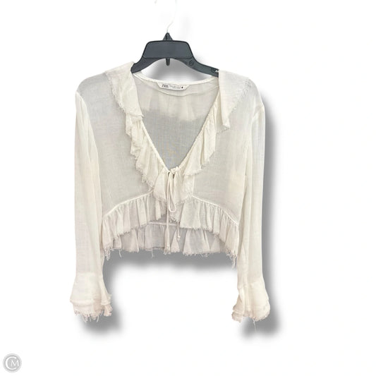 Cardigan By Zara In White, Size: M