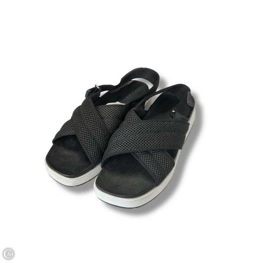 Sandals Designer By Ugg In Black & White, Size: 8