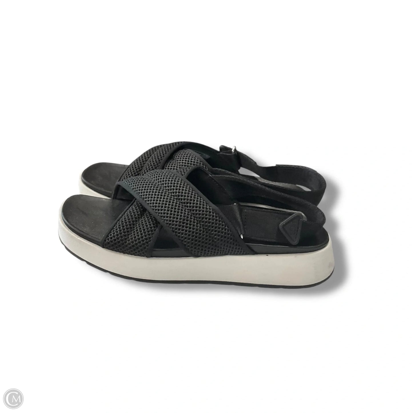 Sandals Designer By Ugg In Black & White, Size: 8