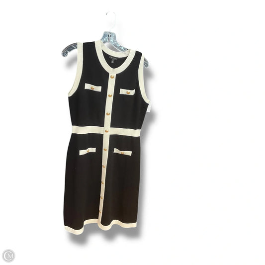 Dress Work By Talbots In Black & Cream, Size: M