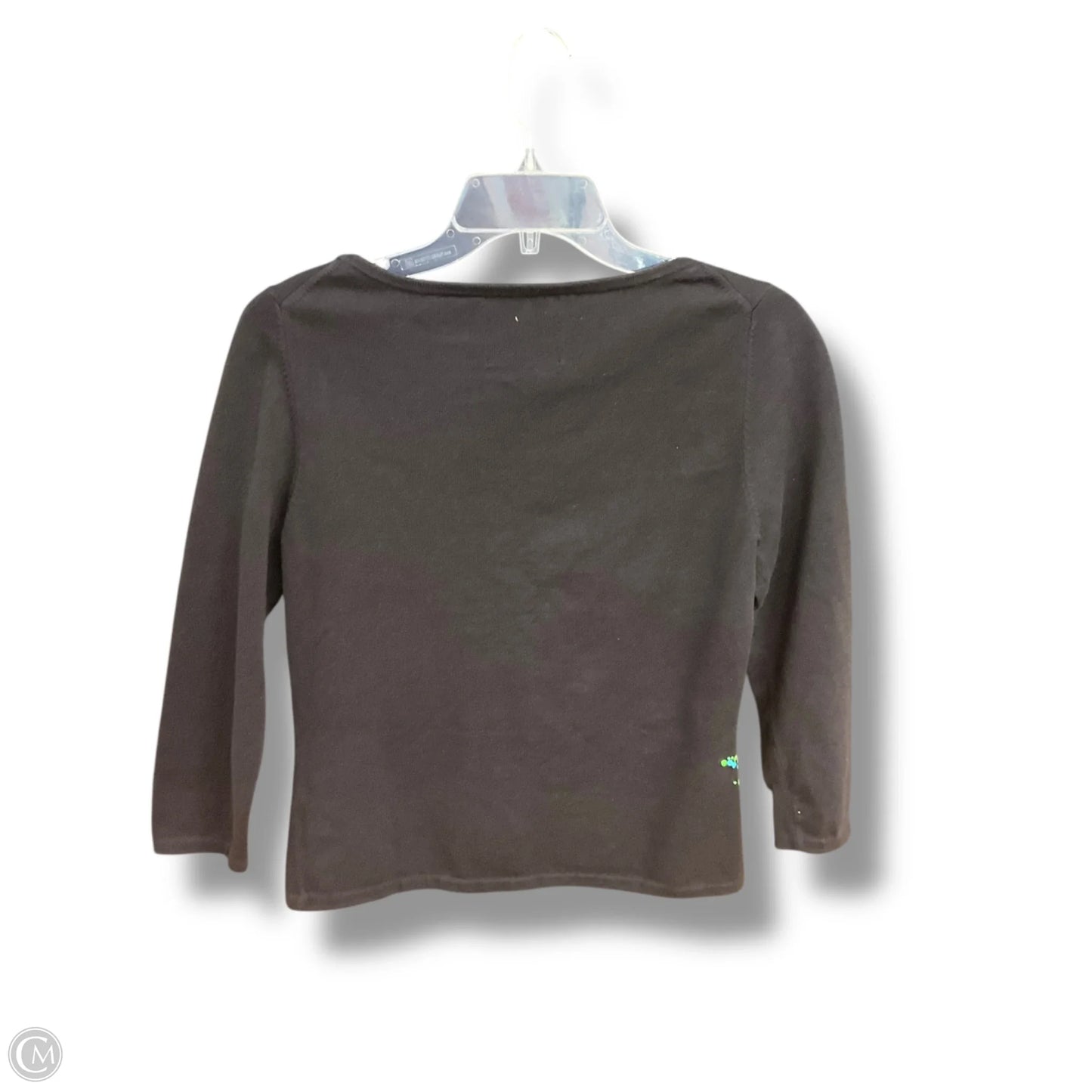Top 3/4 Sleeve By Michael Simon In Black, Size: M