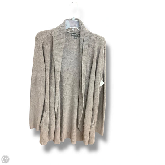 Sweater Cardigan By Barefoot Dreams In Taupe, Size: L