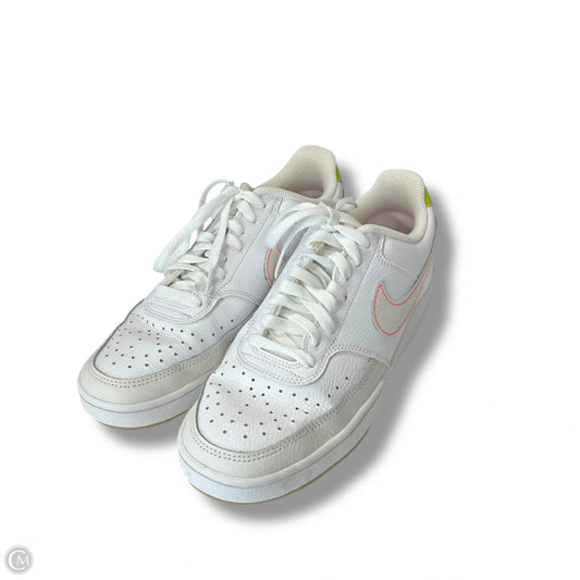 Shoes Athletic By Nike In White, Size: 9