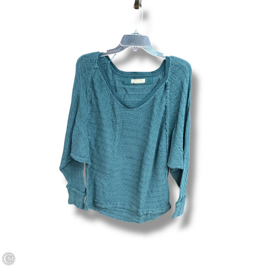 Top Long Sleeve By We The Free In Teal, Size: M