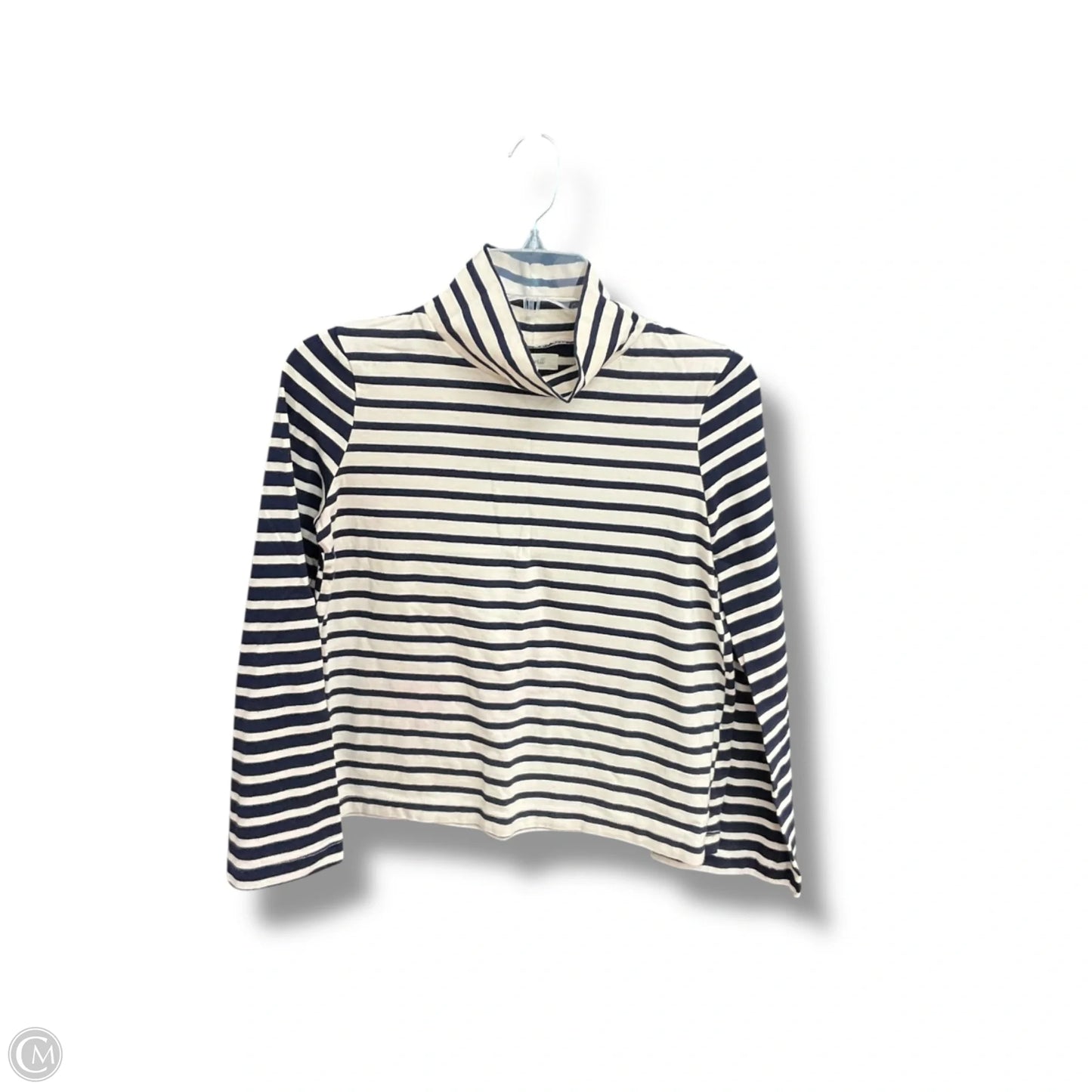 Top 3/4 Sleeve By Madewell In Striped Pattern, Size: Xxs