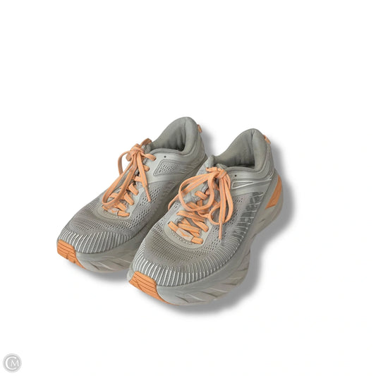 Shoes Athletic By Hoka In Grey & Orange, Size: 6