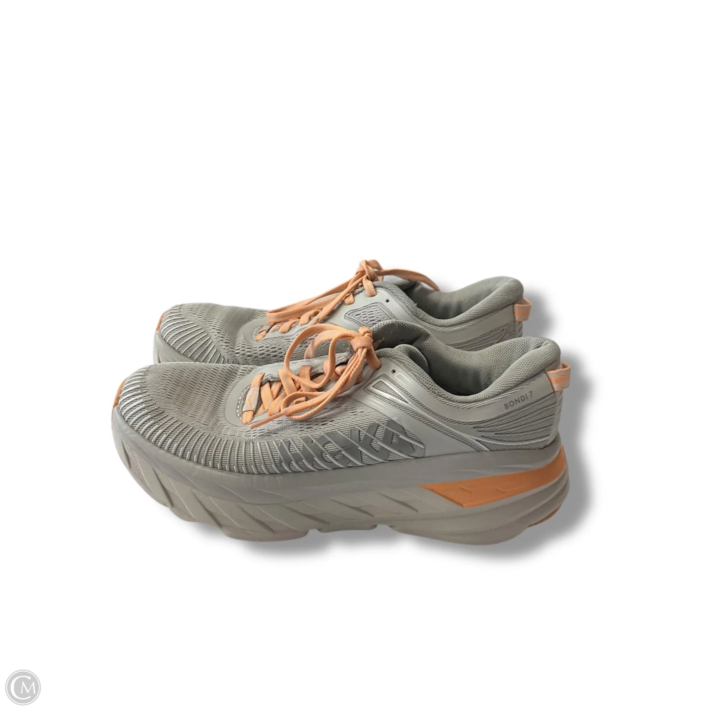 Shoes Athletic By Hoka In Grey & Orange, Size: 6