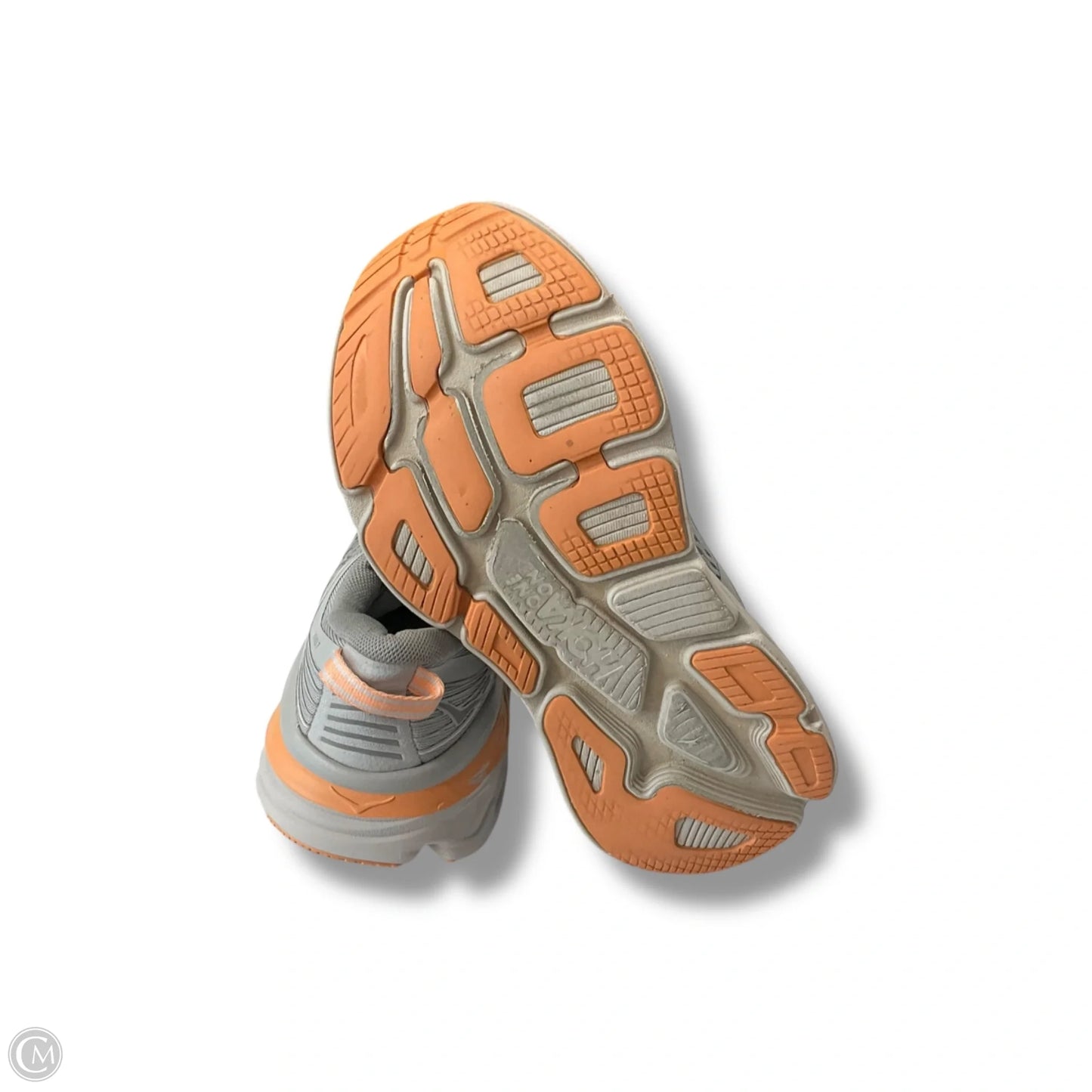 Shoes Athletic By Hoka In Grey & Orange, Size: 6