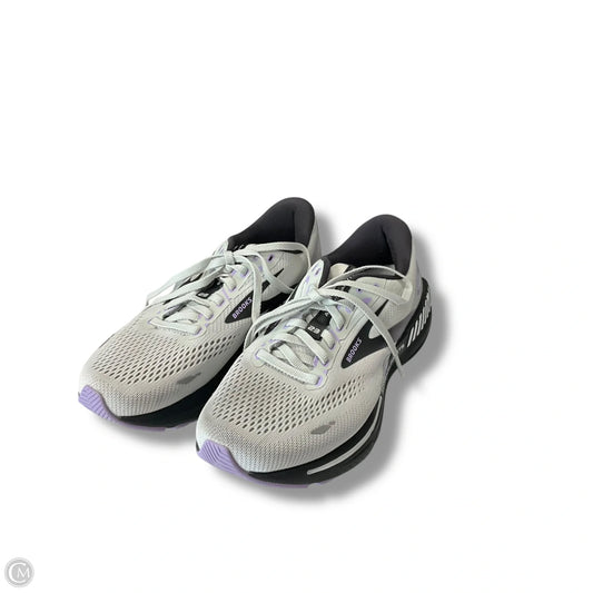 Shoes Athletic By Brooks In Black & Grey, Size: 7
